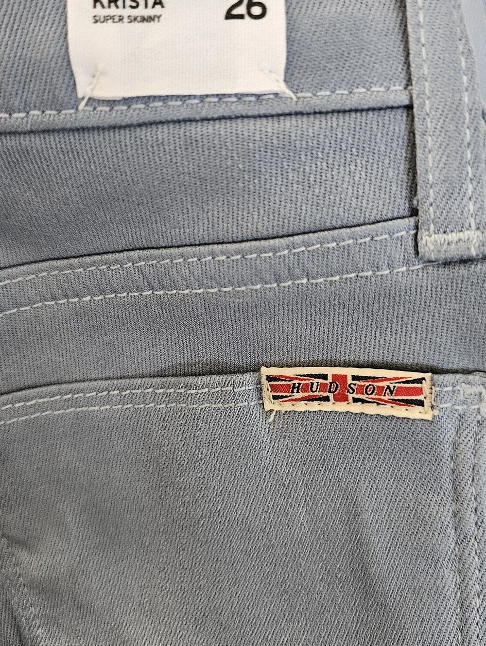 Hudson Krista Blue Super Skinny Jeans Size 6